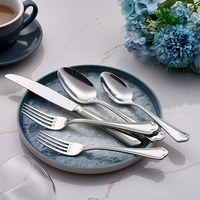 Ensemble de couverts de dîner en acier inoxydable 304 de haute qualité de luxe couverts de mariage royal vaisselle