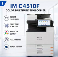 Photocopieur multifonction couleur A3 reconditionné 45ppm, imprimante et scanner de bureau, compatible avec IM C4510F Japon
