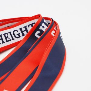Custom School Heat Transfer Lanyard Safety Quick Release Buckle Stripe Black Eagle Mouth Hook Student ID Badge Lanyard - Product Image 3