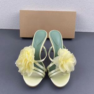 Sandalia Summer Female Slipper Summer <b>Shoes</b> Flower Heels for Ladies - Product Image 3