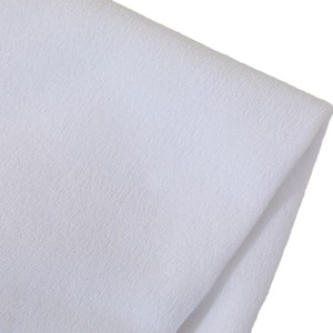 Tissu en molleton d'un côté et en coton éponge de l'autre, blanc, largeur 1,8 m, tissu éponge brossé effet suédé - Product Image 4