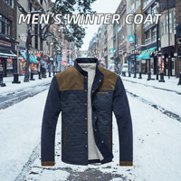 Pull thermique épais et durable pour homme, fabriqué en Chine, avec col ras du cou, imprimé en relief en caoutchouc, en coton/fibre de bambou