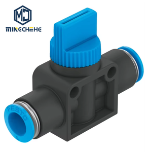 Válvula de Cierre Neumática HE-2-QS-10 QS-10, Conexión a Presión, Válvula de Cierre Manual de Aire para Mantenimiento y Reparación de Sistemas Neumáticos - Product Image 1