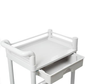 คุณภาพสูงขายร้อนโรงพยาบาลทางการแพทย์รถเข็น ABS ทันตกรรมร้านเสริมสวยเฟอร์นิเจอร์รถเข็น Noiseless ลูกกลิ้งรถเข็นข้น - Product Image 6