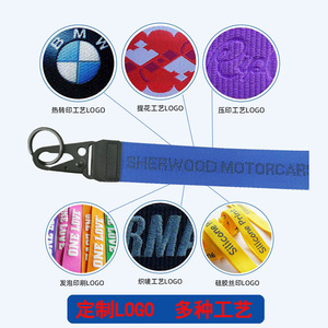Porte-clés en nylon bec d'aigle, cordon court, impression numérique, alliage de zinc durable, cadeaux personnalisés, mousqueton promotionnel - Product Image 3