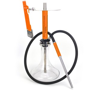 Nouvel ensemble de chicha <span class=keywords><strong>2022</strong></span> finition miroir géométrique, ensemble <span class=keywords><strong>Techno</strong></span> Shisha avec tuyau en silicone, downstem en acier inoxydable, plateau et accessoires pour narguilé - Product Image 5
