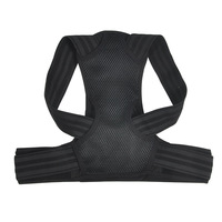 Corrector de Postura de Espalda Ajustable, Transpirable, de Spandex y Nailon Elástico, Cinturón de Soporte Lumbar