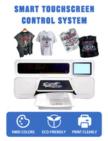 Impresora DTG de Pantalla Táctil de Una Sola Estación, Máquina de Escritorio Epson I3200 Directa a Prenda para Impresión Personalizada de Camisetas