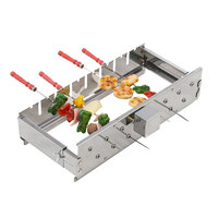 Barbecue électrique rotatif portable à 15 brochettes, moteur 5V DC compatible avec alimentation par batterie externe, idéal pour la terrasse, la maison et la restauration
