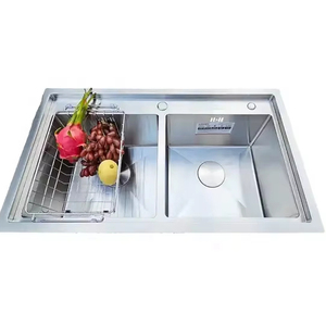 อ่างล้างจานสแตนเลสแบบขายส่ง อ่างเดี่ยว/อ่างคู่ แบบลึก ลดเสียงรบกวน อ่างล้างจานครัวทันสมัย - Product Image 1