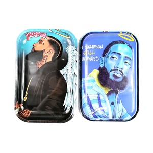 Bright Colors 28.8*18.8cm Custom Blank <strong>Raw</strong> Rolling <strong>Tray</strong> Tobacco Tin Metal Tobacco Rolling <strong>Tray</strong> - Product Image 4