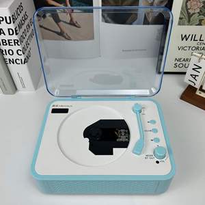 Factory Custom Vintage BT CD Player Portable Music Box High Fidelity Sound Wood Grain Finish Gift Music Lover Audio Device - Product Image 4