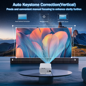 โปรเจคเตอร์ขนาดเล็ก S6 PRO 4K พร้อม WiFi ความสว่าง 200 ลูเมนส์ ระยะฉายสั้น ดีไซน์พกพา รองรับความละเอียด 1080P สำหรับใช้งานกลางแจ้ง - Product Image 4