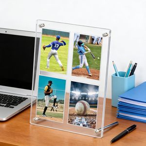 Boîte de rangement et de présentation multifonctionnelle en acrylique transparent avec fermeture à bouton pour cartes de collection - Product Image 6