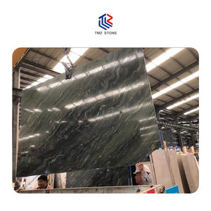 Dalle naturelle de luxe TMZ en quartzite de soie verte polie pour surface intérieure imperméable pour villas et armoires incurvées - Product Image 6