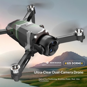 Brushless Drone With Screen <b>Controller</b> Dual Camera Aerial Vehicle Optical Flow Positioning Foldable <b>RC</b> Airplane Toy - Product Image 2