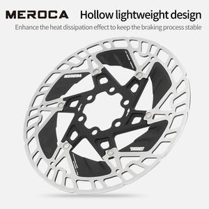 Disco de Freio Flutuante MEROCA com Dissipação de Calor, Seis Parafusos, Compatível com Bicicletas de Estrada e Montanha - Product Image 3