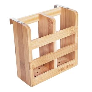 <span class=keywords><strong>Escurridor</strong></span> <span class=keywords><strong>de</strong></span> <span class=keywords><strong>Platos</strong></span> Plegable <span class=keywords><strong>de</strong></span> Bambú <span class=keywords><strong>de</strong></span> 2 Niveles para Cocina, con Soporte para Cubiertos y Utensilios - Product Image 5