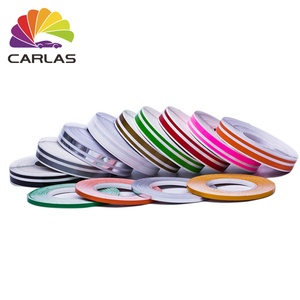 Carlas colorido coche calcomanías pin de cinta etiqueta engomada decoración del coche de rayas - Product Image 1