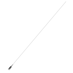Antena Móvil Larga Plateada MC101V, Banda VHF 136-174MHz, 3.5 dBi, Conector UHF, 52 Pulgadas, para Radios Móviles de Coche, Uso en Viajes al Aire Libre - Product Image 1