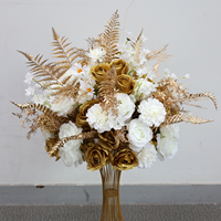 Boule de fleurs artificielles en soie (rose et marguerite) pour centre de table de mariage, décoration de table, cérémonie, fête, événement, scène, allée