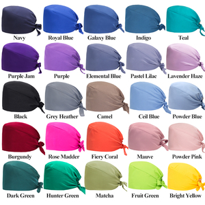 Gorros Quirúrgicos de Poliéster Spandex para Hombres, Gorras Ajustables para Quirófano, Clínica, Uniformes y Cabellos Largos, Gorro para Dentistas - Product Image 1