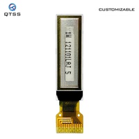 شاشة عرض OLED صغيرة من QTSS بوصة 14 دبوس بألوان كاملة * 32 دقة sd1306 لوحة عرض OLED صغيرة من النوع PMOLED ورق إلكتروني