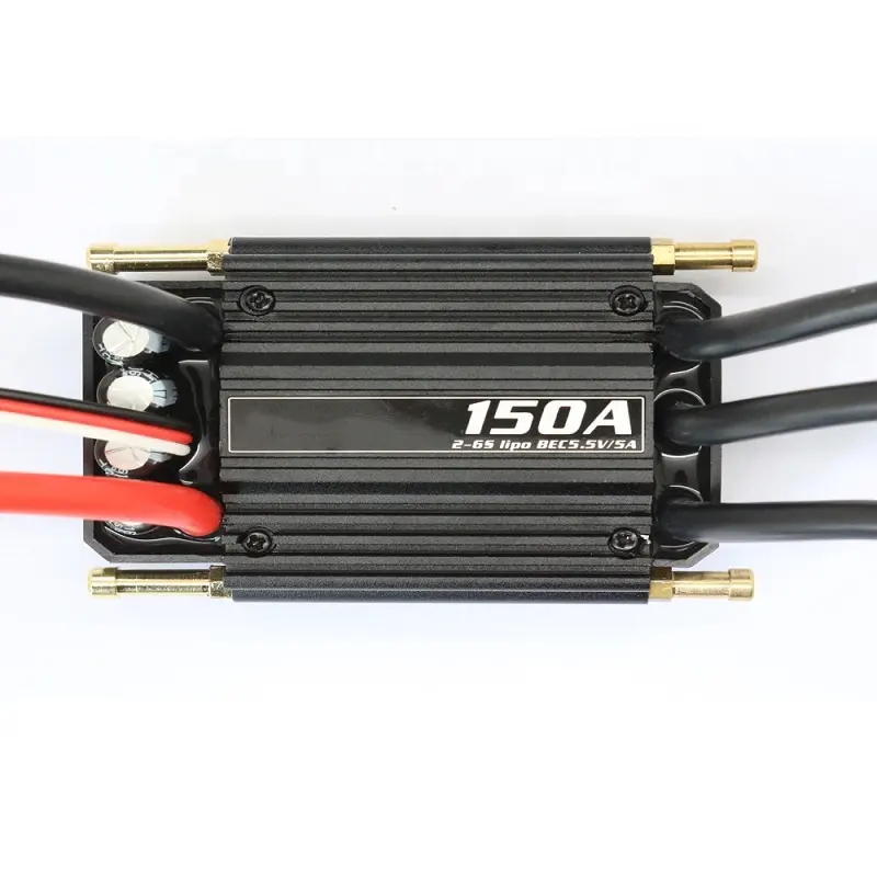 חשמלי סירת מנוע בקרת מהירות עם BEC מים מקורר flycolor 150a esc