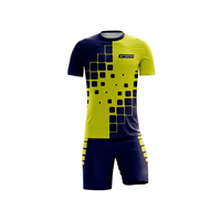 Ensemble de maillots de football d'été personnalisés pour hommes, à séchage rapide, respirant, imprimé par sublimation, uniforme de football d'équipe, léger, pour l'entraînement