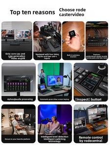 Consola de Producción de <span class=keywords><strong>Video</strong></span> y Audio Todo en Uno <span class=keywords><strong>RODE</strong></span> Caster, Mezclador de Transmisión en Vivo - Product Image 2