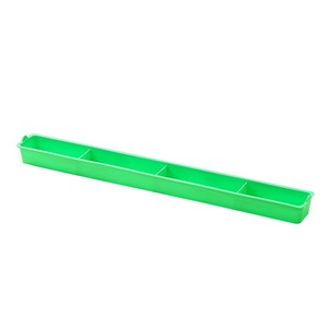 Mangeoire pour poulets, mangeoire en plastique vert de 1 mètre de long pour poulets, pigeons et oiseaux - Product Image 5