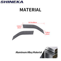 Panneau de ventilation de fenêtre avant en alliage d'aluminium pour Ford Bronco Sport 2021 + Accessoires d'extérieur de voiture