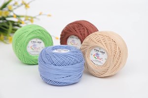 No.3 hecho a <span class=keywords><strong>mano</strong></span> DIY encaje primavera y verano nuevo tejido seda algodón lana bolas piel-amigable ganchillo teñido a <span class=keywords><strong>mano</strong></span> estilo de hilo de moda - Product Image 4