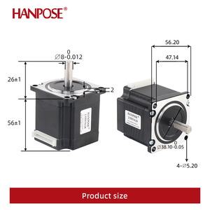 Hanpose มอเตอร์สเต็ปเปอร์มอเตอร์สเต็ป Nema23 <span class=keywords><strong>23hs5628</strong></span> 2.8A 126n.ซม. D-8mm CNC 57สเต็ปเปอร์มอเตอร์สำหรับเครื่องพิมพ์3D และ CNC - Product Image 5