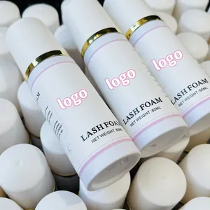 Espuma para limpieza de pestañas, limpiador de volumen, champú Vegano para pestañas, champú de etiqueta privada para extensión de pestañas, venta al por mayor