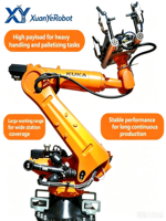 Robot industriel KUKA KR210R2700 à 6 axes, charge utile de 210 kg, IP65, PLC pour la palettisation, la manutention, l'entretien de machines, le traitement de pièces automobiles