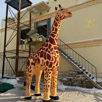Modèle de girafe gonflable géant réaliste, décoration d'événements sur le thème de l'Afrique, ballon animal sauvage gonflable