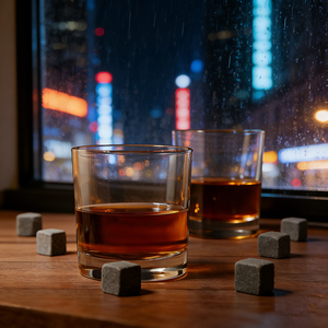 6 Pierres à <span class=keywords><strong>whisky</strong></span> en granit et ensemble de verres à <span class=keywords><strong>whisky</strong></span> – Cadeaux pour hommes, papa, mari, petit ami, cadeau d'anniversaire - Product Image 2