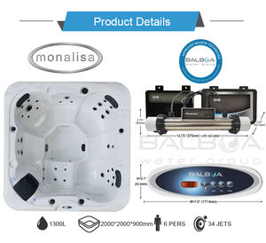 Fabricant Grossiste de Spas Extérieurs – Piscine <span class=keywords><strong>Spa</strong></span> de <span class=keywords><strong>2</strong></span> Mètres pour 5 Personnes – <span class=keywords><strong>Prix</strong></span> Direct pour Commandes en Gros et Personnalisation de Marque Privée. - Product Image 3