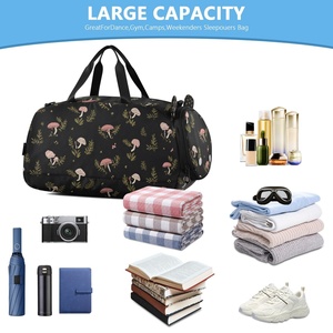 กระเป๋าเดินทางสำหรับเด็ก ลายสุนัขจิ้งจอก ดีไซน์สำหรับกิจกรรมกลางแจ้ง มีช่องเก็บของแบบแยกส่วนเปียกและแห้ง พร้อมซิปปิด สำหรับเต้นรำ กีฬา และการเดินทาง - Product Image 5