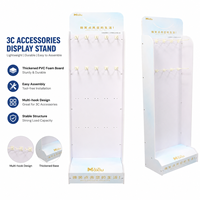 Crochet affichage Pvc présentoir accessoires de téléphone portable étagère présentoir pour écouteurs/étuis de téléphone/chargeurs/câbles