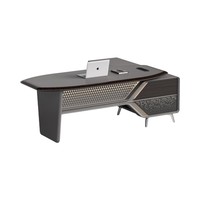 Ensemble de bureau de direction en bois, moderne, durable, multifonctionnel, avec rangement, chaise de bureau
