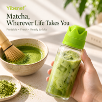Capsule de matcha pour bouteille d'eau, 2g, poudre de thé vert portable, marque privée, vente en gros