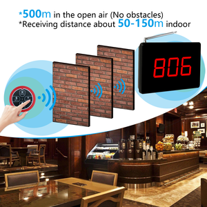 Système de serveur de cuisine sans fil Buzzer Quiz System avec système d'appel de table Poignet Pager Support de table Support de <span class=keywords><strong>menu</strong></span> - Product Image 5