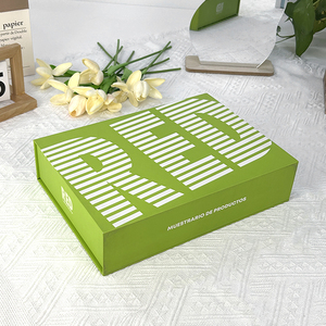Hot Selling <b>Foldable</b> Gift <b>Box</b> Solid Color Flip Cover Magnetic Gift <b>Box</b> with Ribbon for Gift Package - Product Image 2