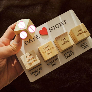 Dattero notte Kit di dadi romantico <span class=keywords><strong>cosa</strong></span> fare data notte per gli amanti del giorno giorno festa di notte dadi giocattolo anniversario regalo di san valentino - Product Image 1