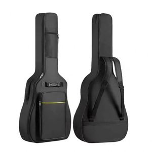 Housse de transport pour guitare acoustique 41 pouces, portable, durable, en tissu Oxford, résistante à l'eau, rembourrage en éponge de 0,25 pouce, double bandoulière réglable - Product Image 1