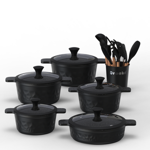 Ensemble de casseroles antiadhésives très vendues 20/24/28/32 cm et une marmite peu profonde de 28 cm pour la cuisine - Product Image 4