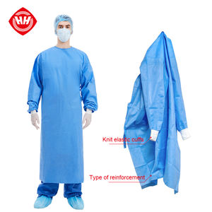 Tissu Non tissé chirurgie hospitalière cultivée en 13795 robe chirurgicale renforcée stérile robe de vêtements médicaux jetables pour médecin - Product Image 1