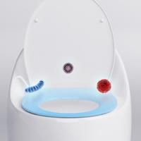 Ensemble WC monobloc de luxe en céramique bleue de style moderne avec cuvette de lavabo pour villa et usage extérieur